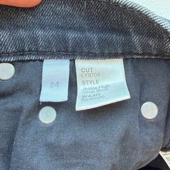 Reformation Jesse High Crop Boot Black Size 24 - Picture 3 of 5